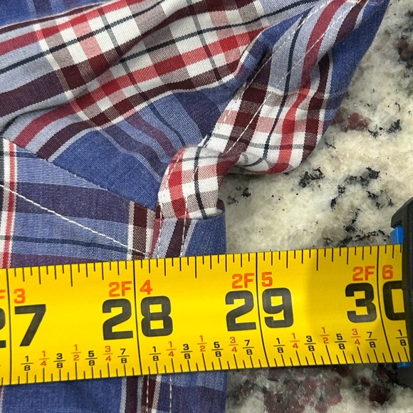 Brooks Brothers Madison Supima Cotton Plaid Men's Shirt XXL Blue Red Long Sleeve - Picture 6 of 7